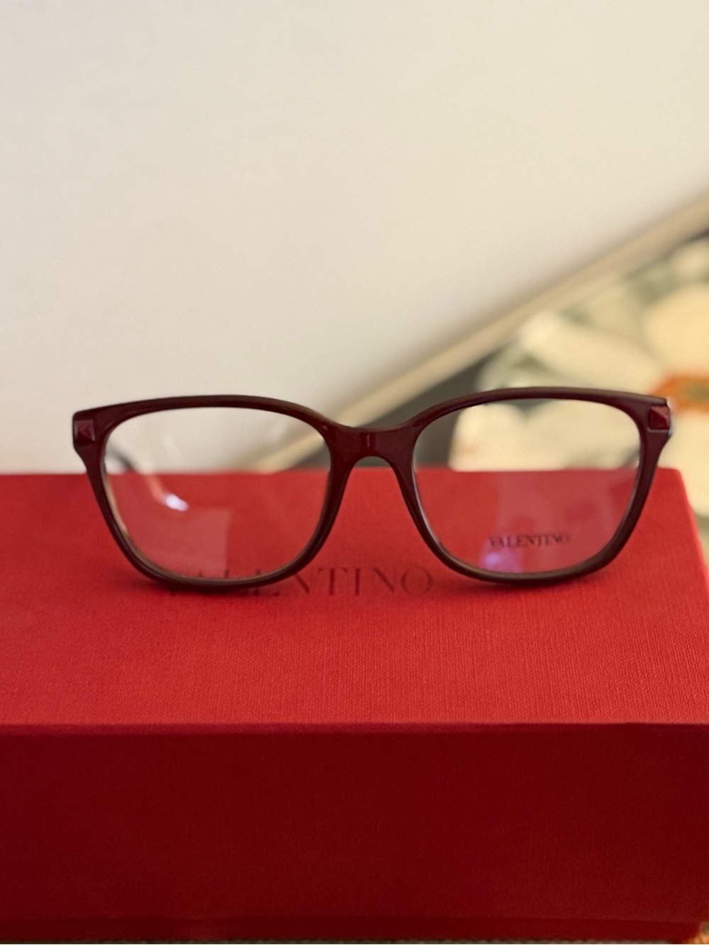 Valentino Glasses, Case, Pouch & Box